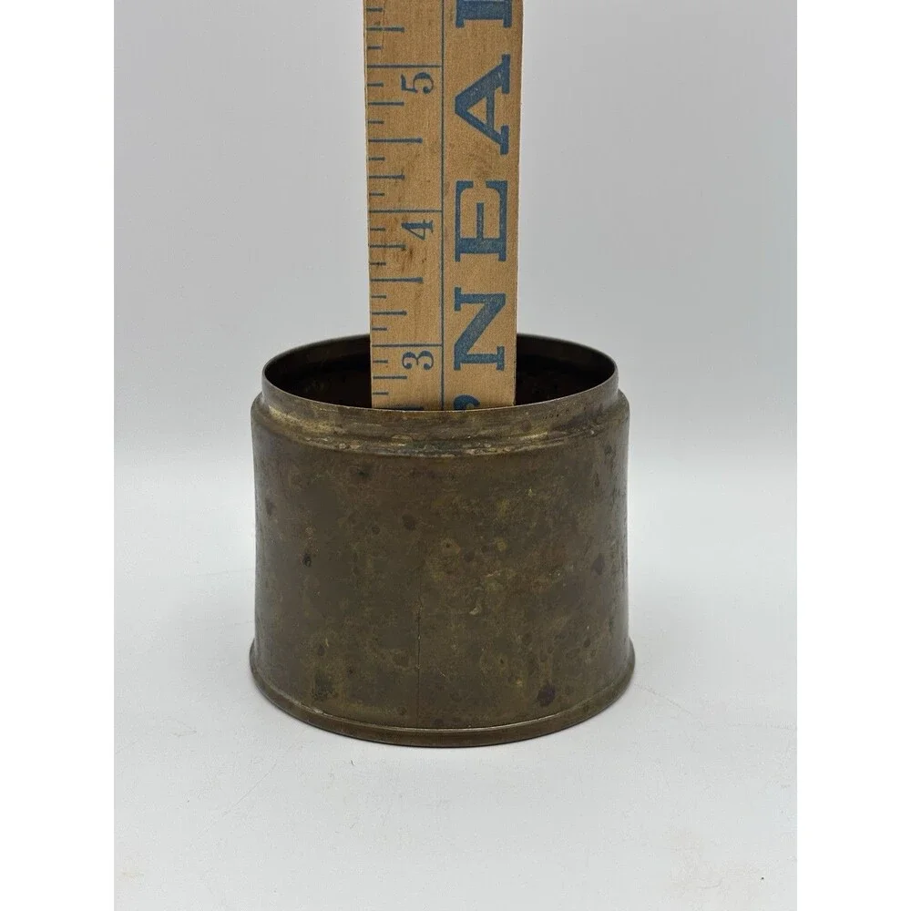 Vintage Brass Humidor Or Match Safe. Heco A Mano Chile Which Means Handmade